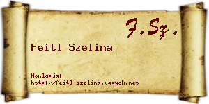 Feitl Szelina névjegykártya
